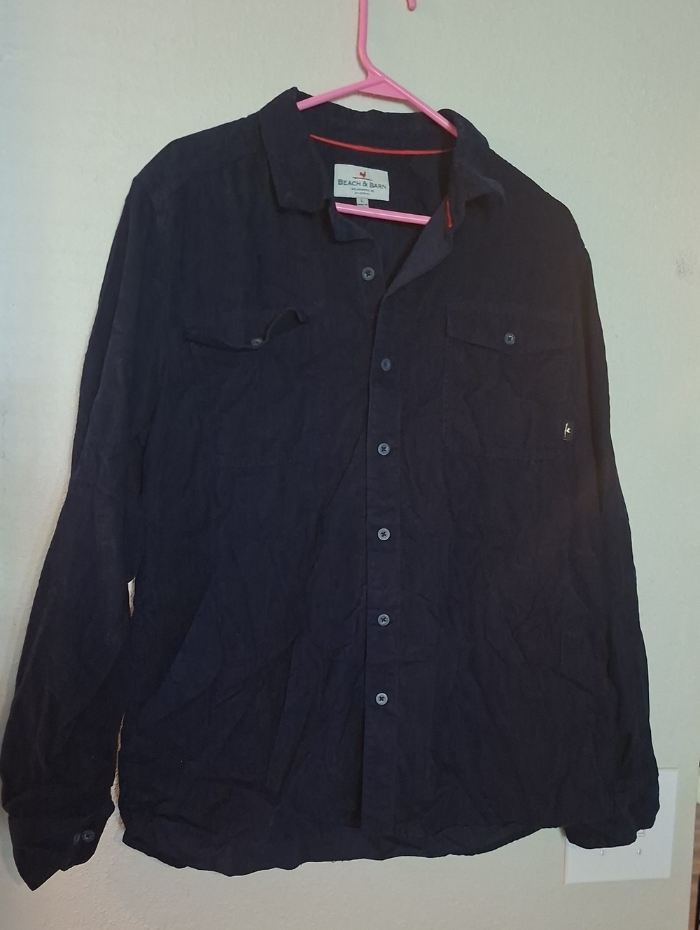Men's Navy Lightweight Shirt Jacket